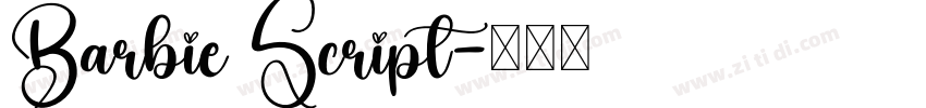 Barbie Script字体转换